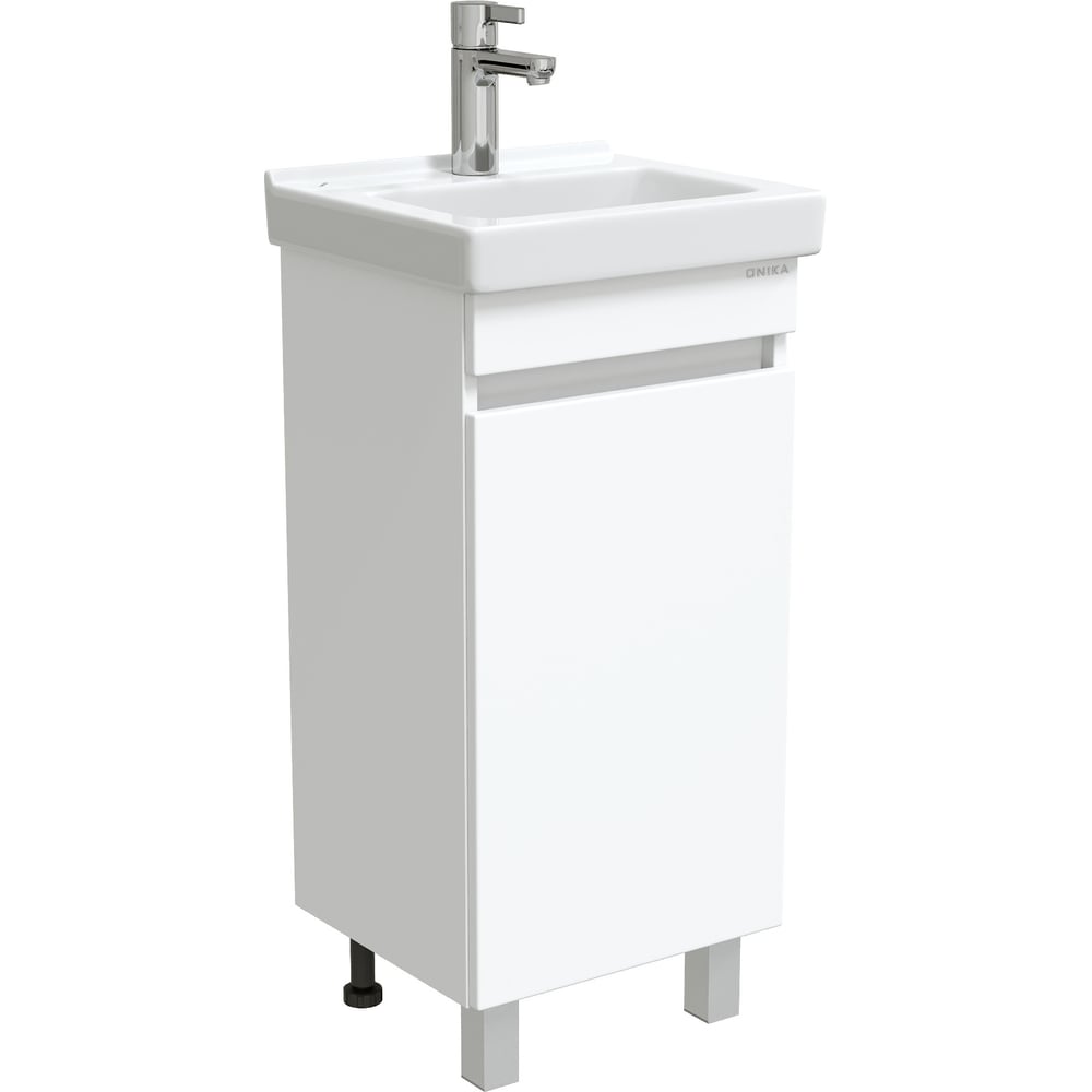 Изображение товара Тумба с раковиной Onika Милтон Квадро 40 напольная белая современная