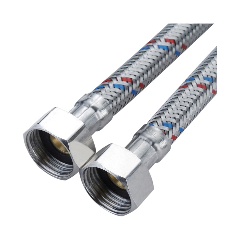 Изображение товара Гибкая подводка для воды нейлон 1/2 гайка/гайка 80 см СТМ