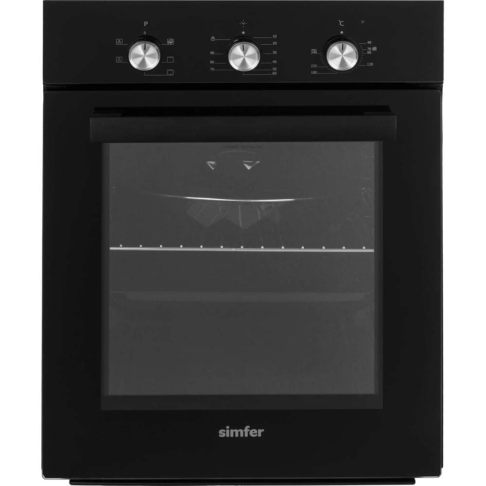 Изображение товара Встраиваемая электрическая духовка Simfer B4ES16125 черная 49 л конвекция