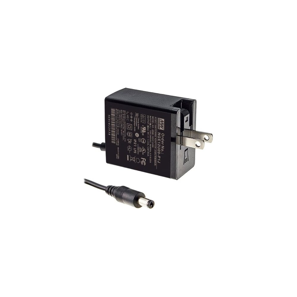 Изображение товара Источник питания Mean Well AC-DC NGE12U12-P1J 12В 12Вт компактный надежный
