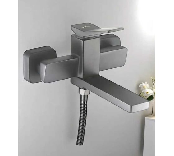 Изображение товара Смеситель для ванны однорычажный ViEiR графит, современный дизайн V423531-G