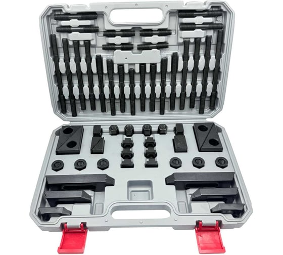 Изображение товара Набор станочного крепежа и прижимов TORNERI из 58 предметов, Т-образный паз 15.7 мм, М14 Т028346