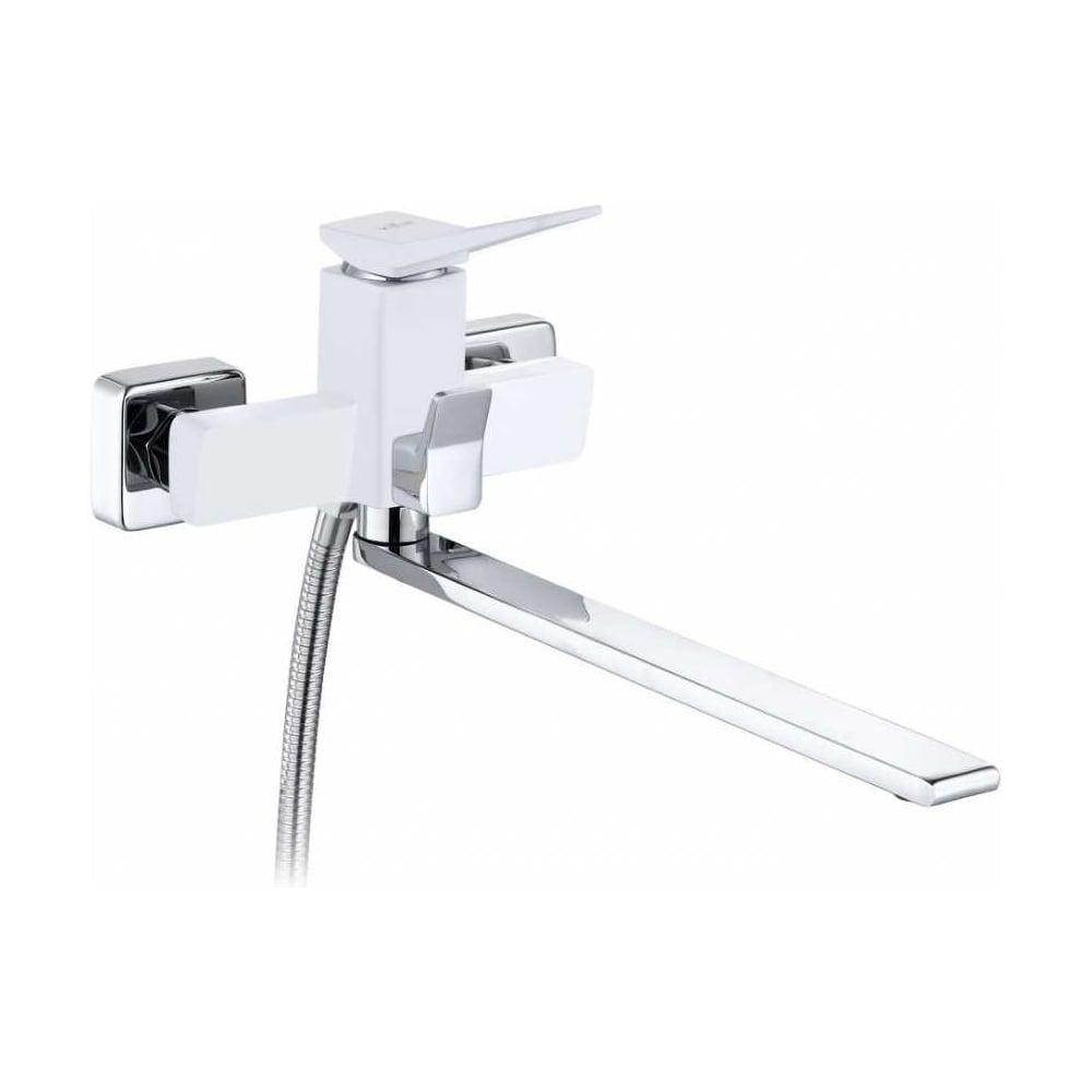 Изображение товара Смеситель для ванны однорычажный ViEiR длинный излив белый V423541-F