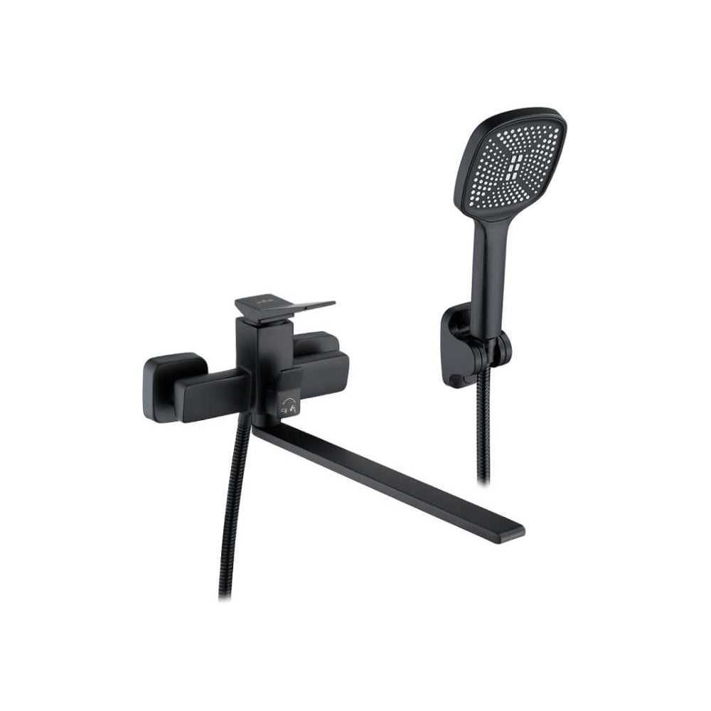 Изображение товара Смеситель для ванны однорычажный ViEiR V423541-C с длинным изливом черный