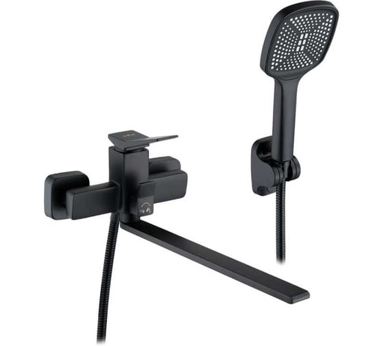 Изображение товара Смеситель для ванны однорычажный ViEiR длинный излив, черный V423541-C