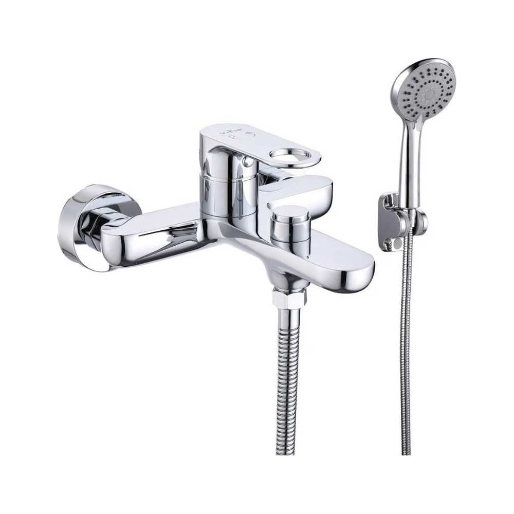 Изображение товара Смеситель для ванны однорычажный латунный ViEiR с коротким изливом хром V043531