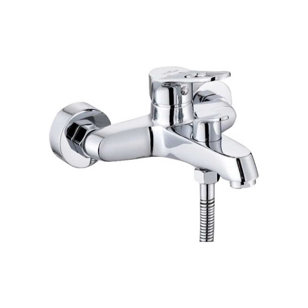 Изображение товара Современный однорычажный смеситель для ванны ViEiR настенный с коротким изливом хром