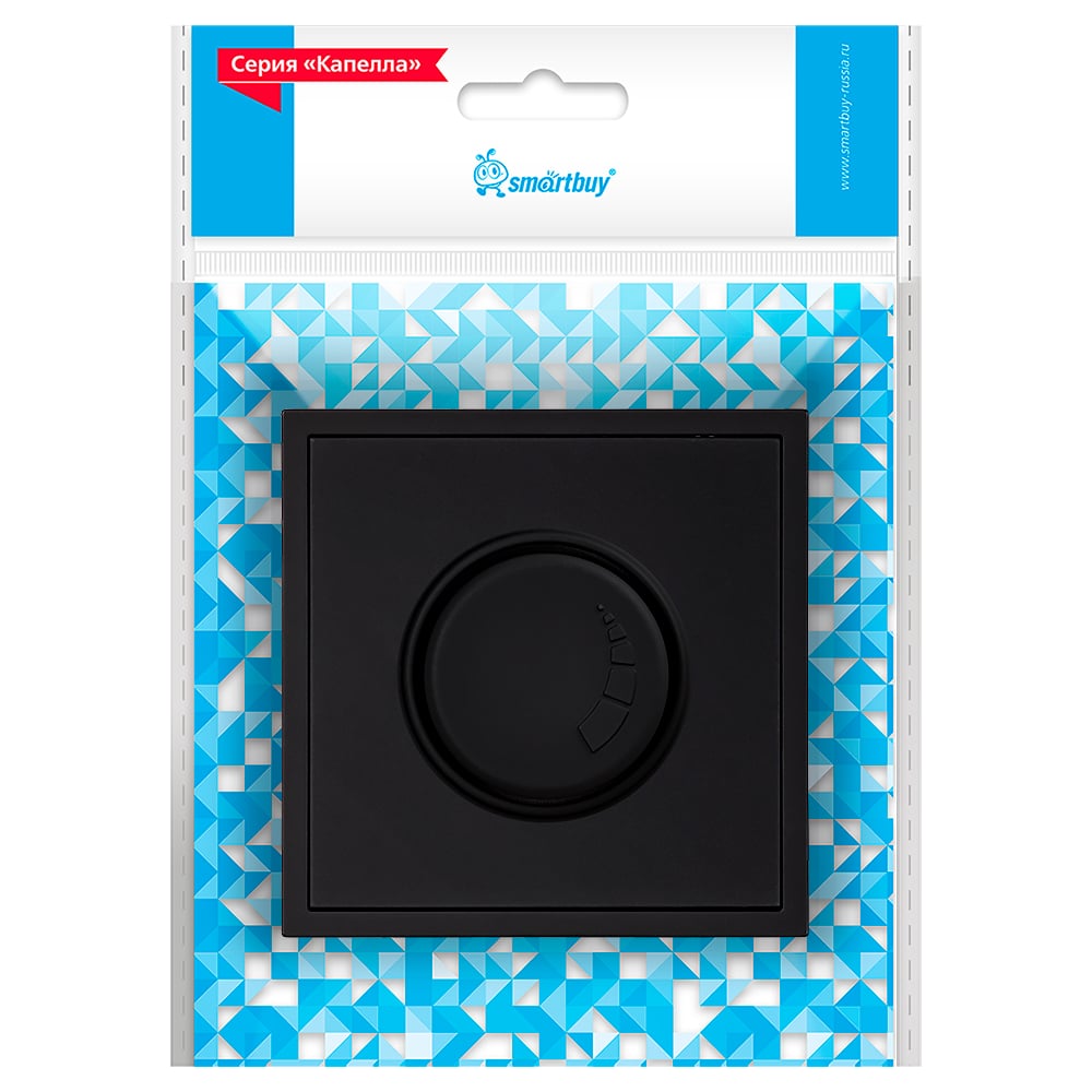 Изображение товара Светорегулятор Smartbuy Капелла SBE-09b-D-0 черный 200Вт