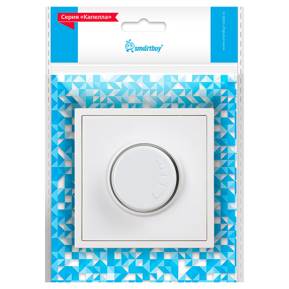 Изображение товара Светорегулятор Smartbuy 200Вт белый для встроенной установки