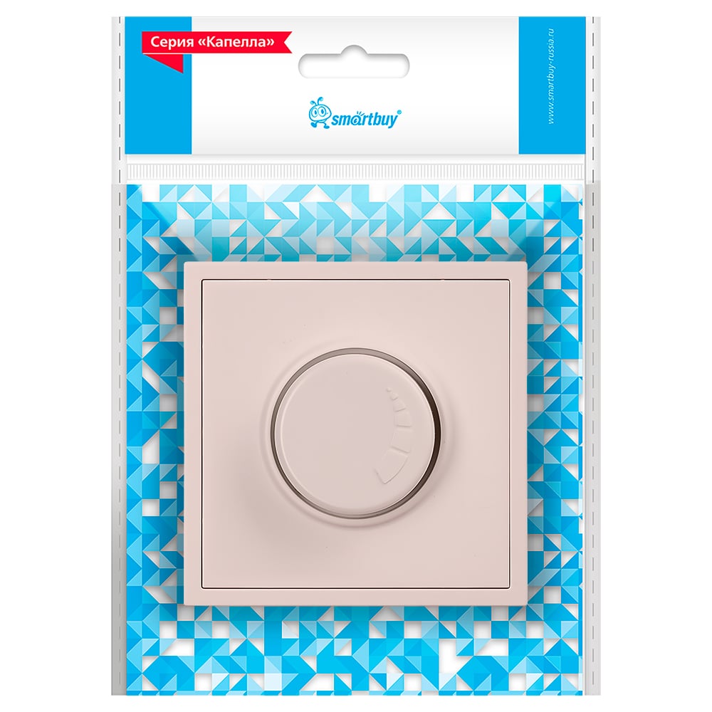 Изображение товара Светорегулятор Smartbuy 200Вт бежевый Капелла SBE-09i-D-0 для регулировки освещенности