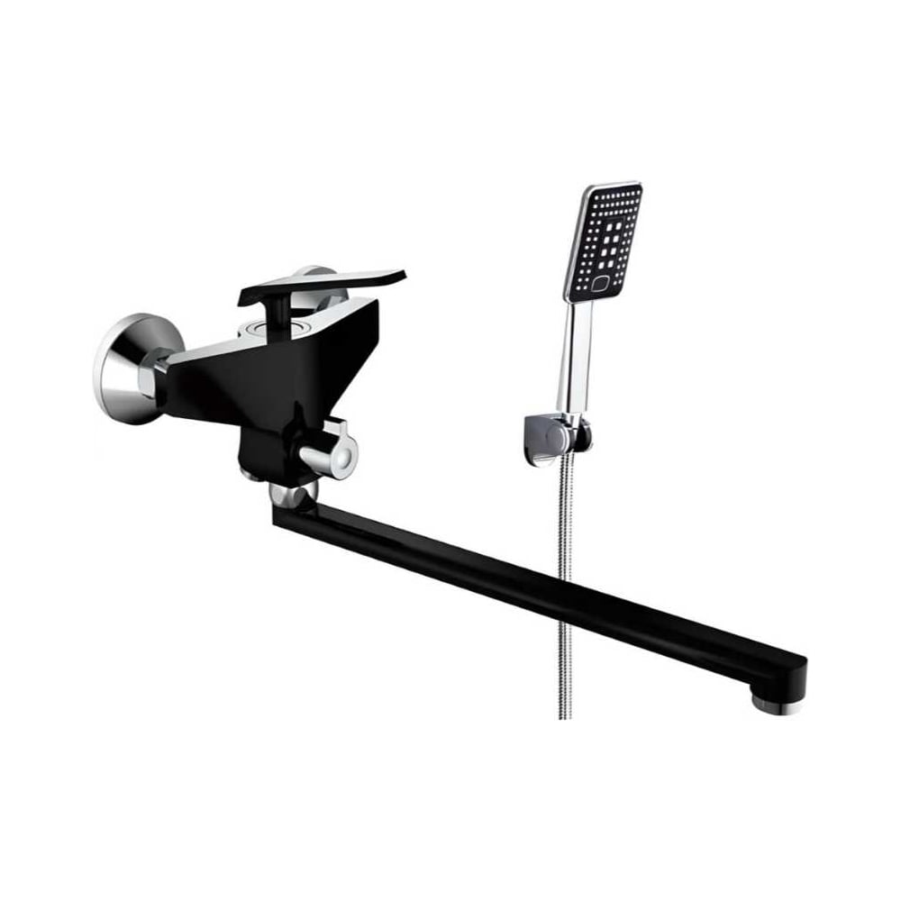 Изображение товара Смеситель для ванны однорычажный ViEiR V333541-C черный/хром