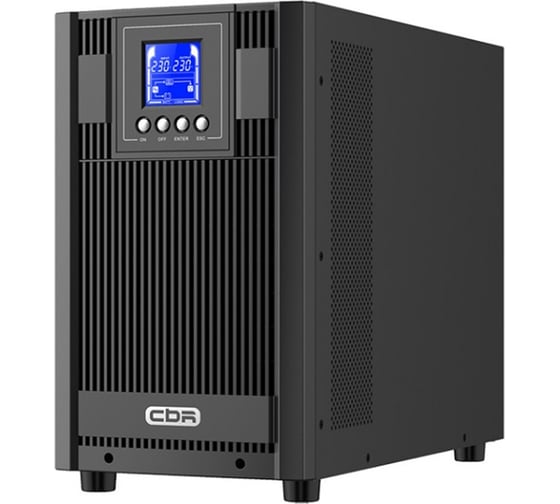 Изображение товара ИБП CBR Online 3000VA/3000W Tower 4 x Schuko + 1 TB, LCD, HID-USB, RS232, EPO, SNMP slot ESN-3KT-4F-LCHERSC