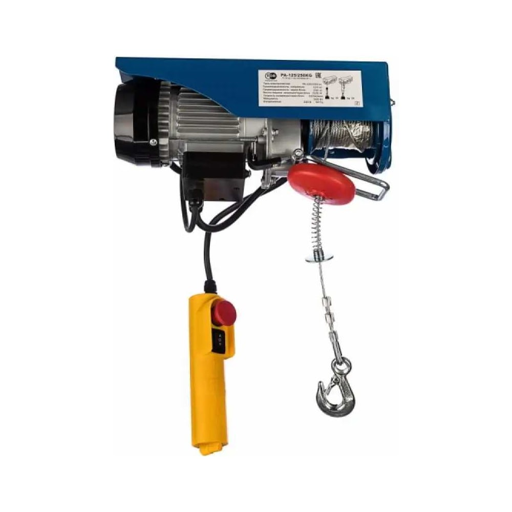 Изображение товара Электрическая таль с тележкой TOR PA 500/1000кг 30м серия T