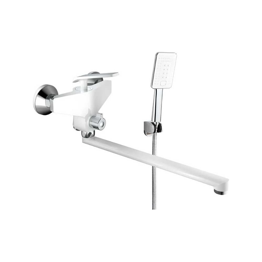 Изображение товара Современный однорычажный смеситель для ванны ViEiR с длинным изливом белый хром