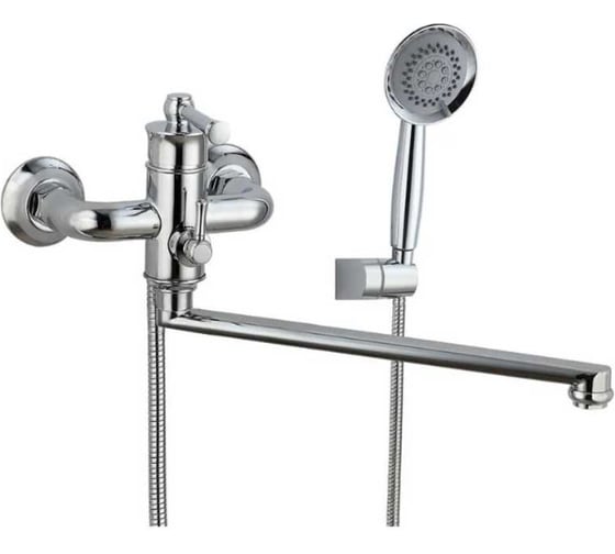 Изображение товара Смеситель для ванны однорычажный ViEiR с длинным изливом латунь, хром V273541