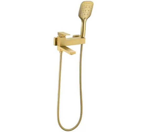 Изображение товара Смеситель для ванны однорычажный ViEiR матовое золото, короткий излив V393531-S