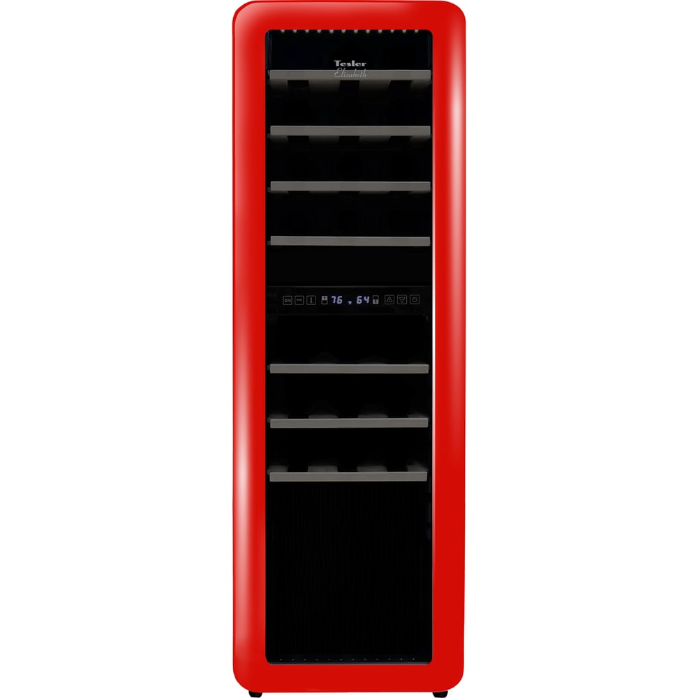 Изображение товара Винный шкаф TESLER CWC-308 RUBY RED LD с подсветкой и ЖК дисплеем