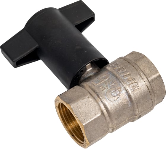 Изображение товара Кран шаровой латунный LD Pride 47.20.В-В.ТР Ду 20 Ру 40 Т-рукоятка (Red + Blue) LD 47.340.20 RB