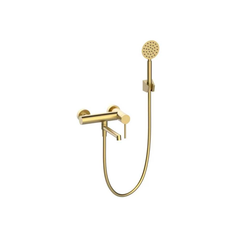 Изображение товара Смеситель для ванны однорычажный ViEiR короткий излив золото настенный