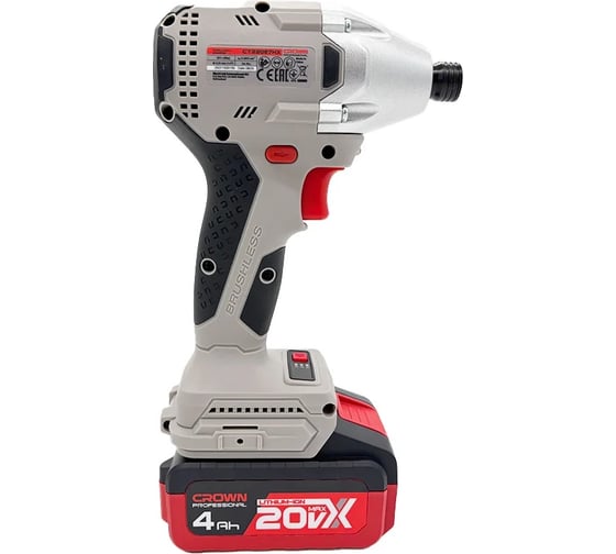 Изображение товара Винтоверт ударный Crown аккумуляторный (импакт) BL CT22067HX-4S TB