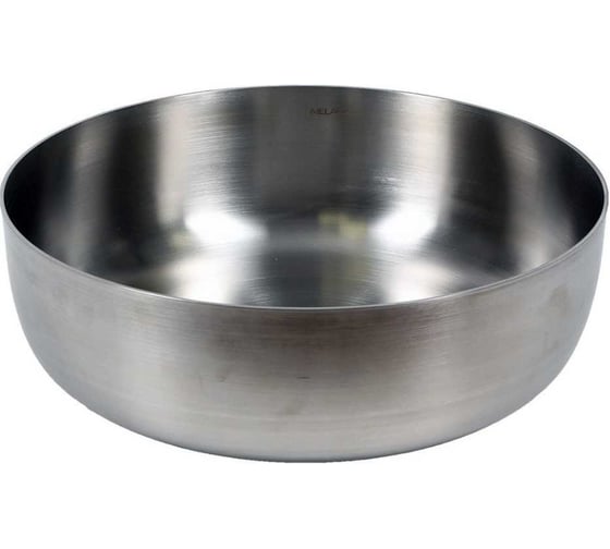 Изображение товара Раковина MELANA 400 Lake Profline сатин, накладная, круглая 400, сифон, донный клапан 400 сатин