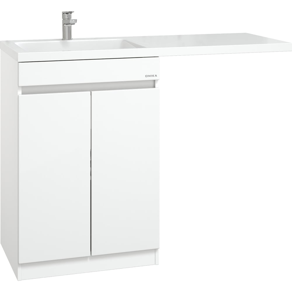 Изображение товара Тумба с раковиной Onika Милтон Нова 58 белая напольная для ванной