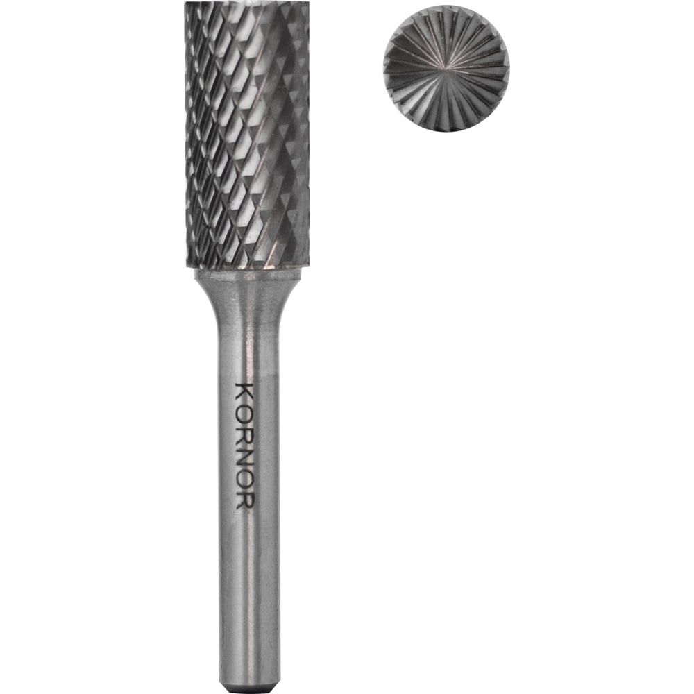 Изображение товара Бор-фреза цилиндрическая с торцом KORNOR B1825BM06 18 мм диаметр