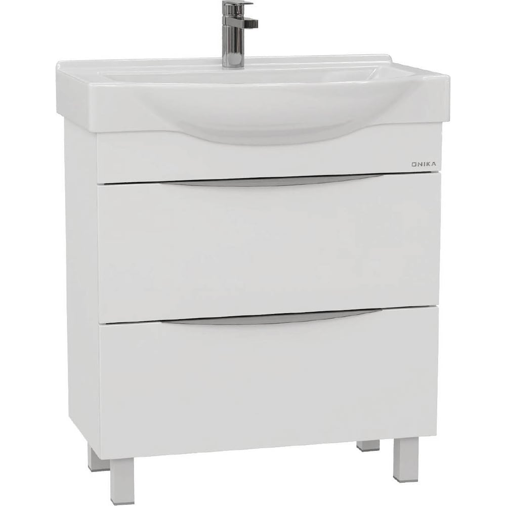 Изображение товара Тумба с раковиной Onika Навиа 65 напольная белая современная модель