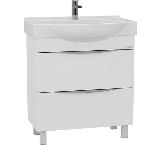 Изображение товара Тумба с раковиной Onika Навиа 65 напольная, белая (ум. Беверли 65) 106551