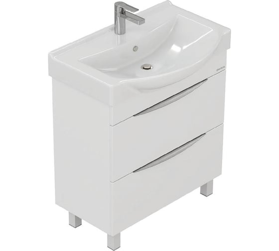 Изображение товара Тумба с раковиной Onika Навиа 80 напольная, белая (ум. Беверли 80) 108068