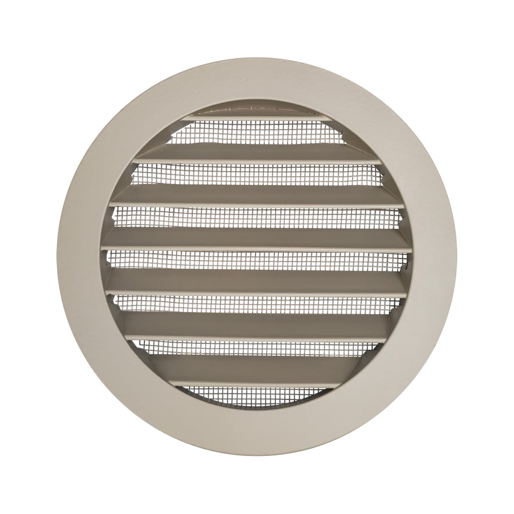 Изображение товара Металлическая наружная круглая решетка ARIUS RAL U727 диаметр фланца 125 мм