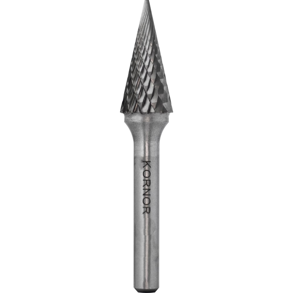 Бор-фреза KORNOR M1225BM06L коническая (2-ая насечка) L150 434122506