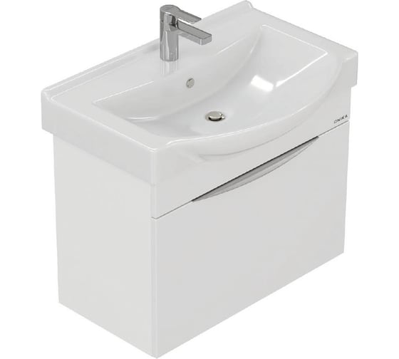 Изображение товара Тумба с раковиной Onika Навиа 65 подвесная, белая (ум. Беверли 65) 106550