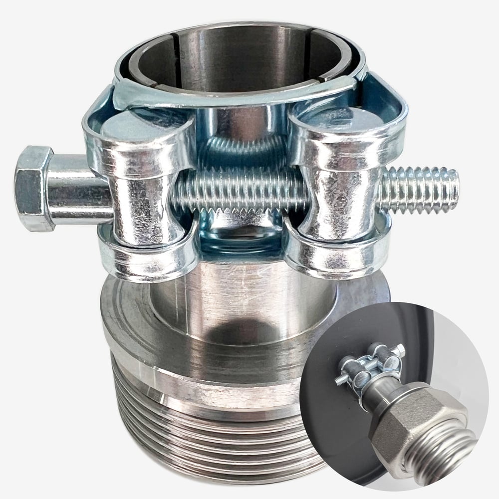 Изображение товара Адаптер с силовым хомутом на патрубок генератора STACORT 25мм резьба 1 1/2
