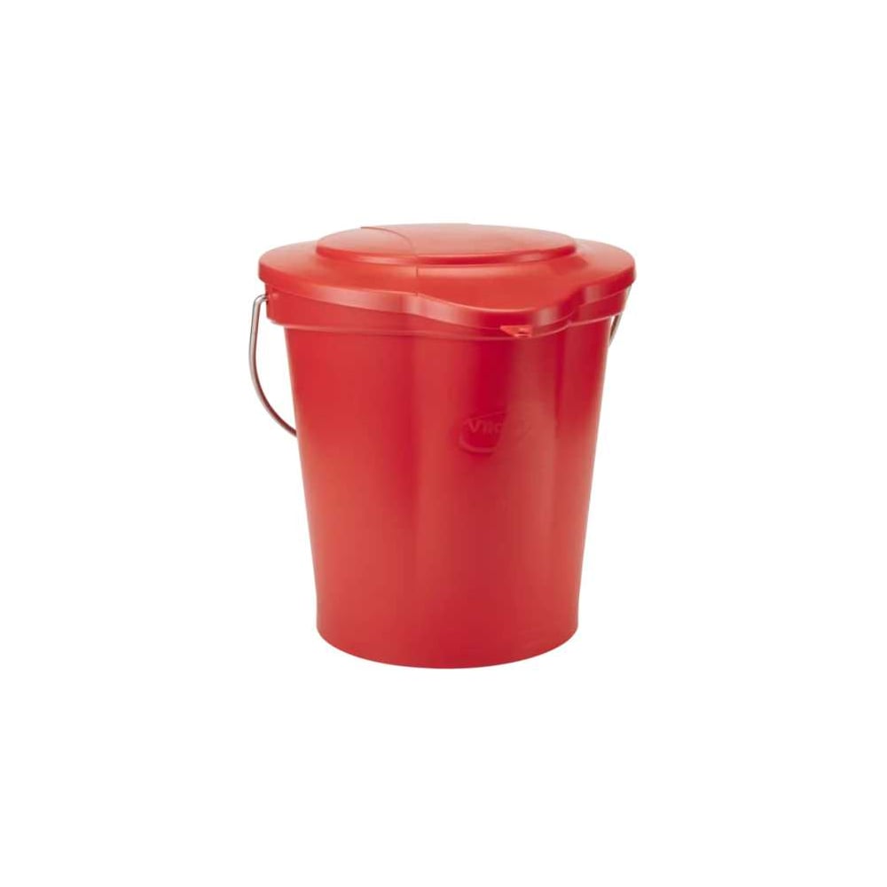 Изображение товара Крышка для ведра Vikan 12 л круглая пластик красная 56874