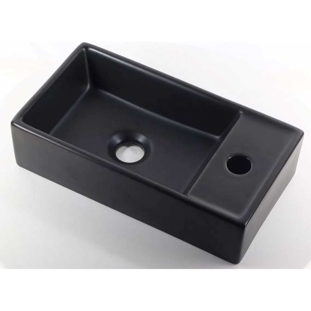 Изображение товара Раковина MELANA MLN матовая черная 9048EYMB современная накладная