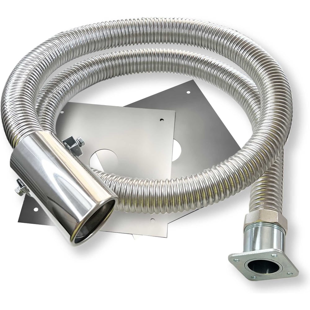 Изображение товара Cистема отвода выхлопных газов генератора STACORT 2м, для A-iPower (СОВГ для A-iPower) с декоративной НАСАДКОЙ SOVG-A35N-2