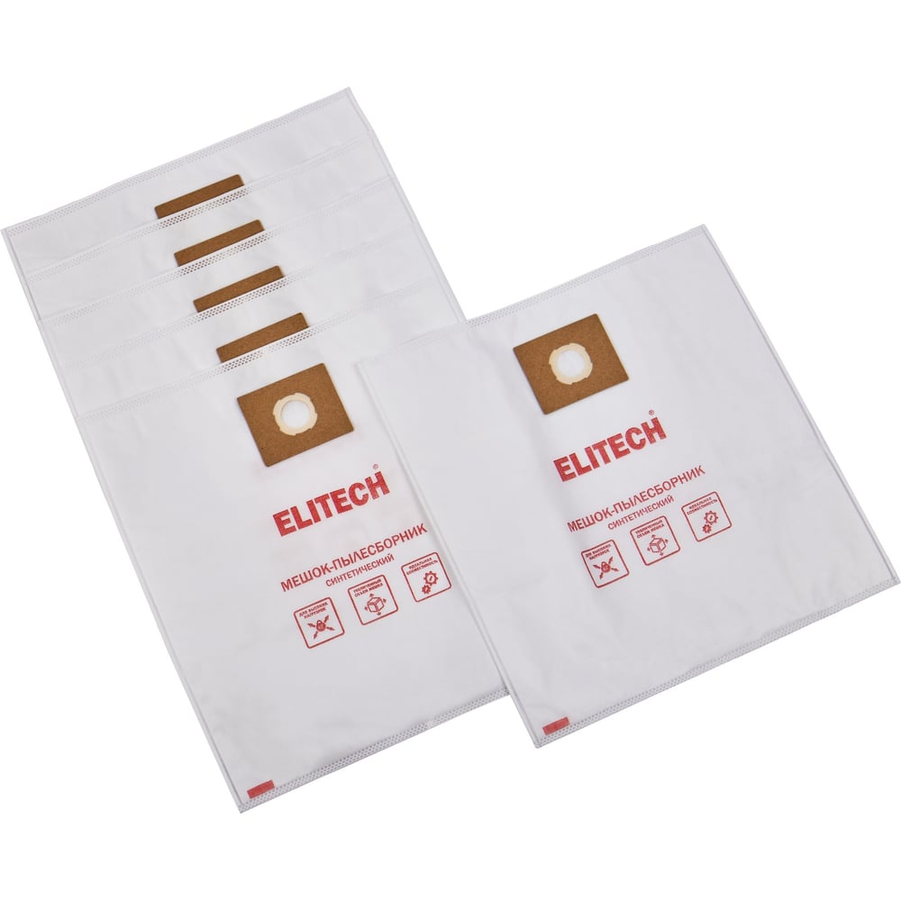 Изображение товара Пылесборник одноразовый Elitech для ПС020 20 л 5 шт комплект