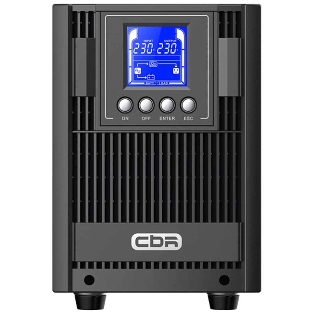 Изображение товара Источник бесперебойного питания CBR Online 2000VA 2000W Tower LCD USB RS232