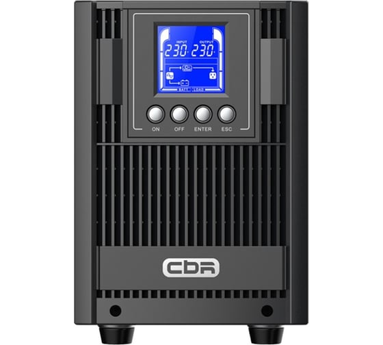 Изображение товара Источник бесперебойного питания CBR Online 2000VA/2000W Tower 4 x Schuko, LCD, HID-USB, RS232, EPO, SNMP slot ESN-2KT-4F-LCHERSC