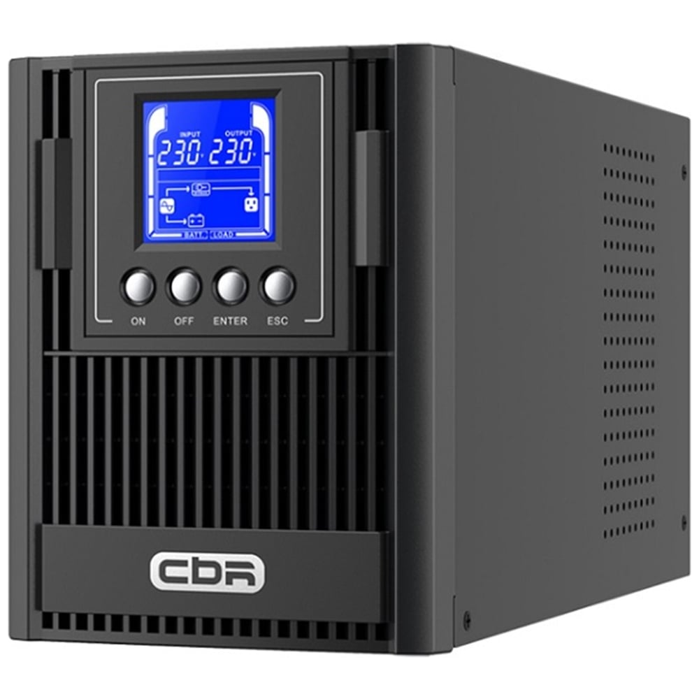 Изображение товара Источник бесперебойного питания CBR Online 1000VA/1000W Tower с LCD USB RS232 и слотами SNMP