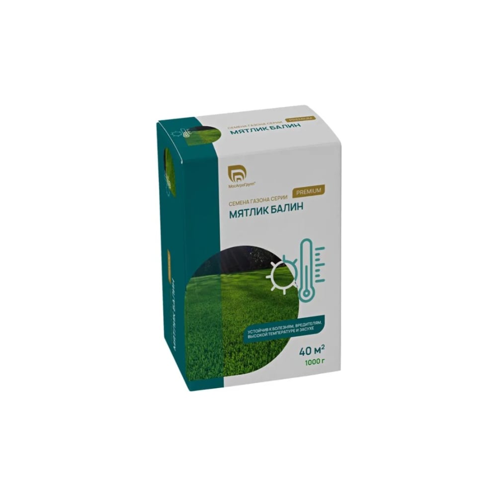 Изображение товара Семена Мятлик луговой МосАгроГрупп Балин Премиум 1 кг для газона