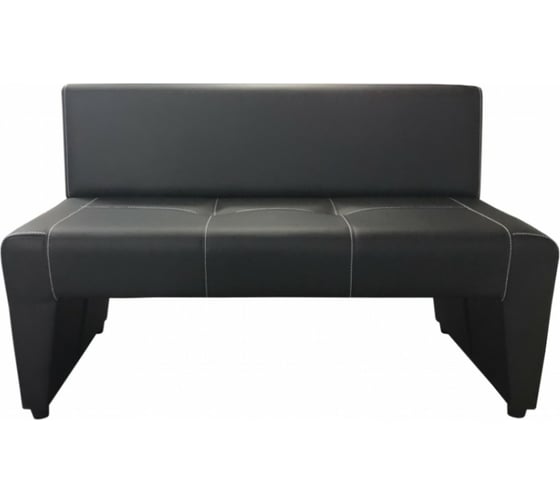 Изображение товара Диван Мягкий офис Ритм двухместный черный РТ201ЧН