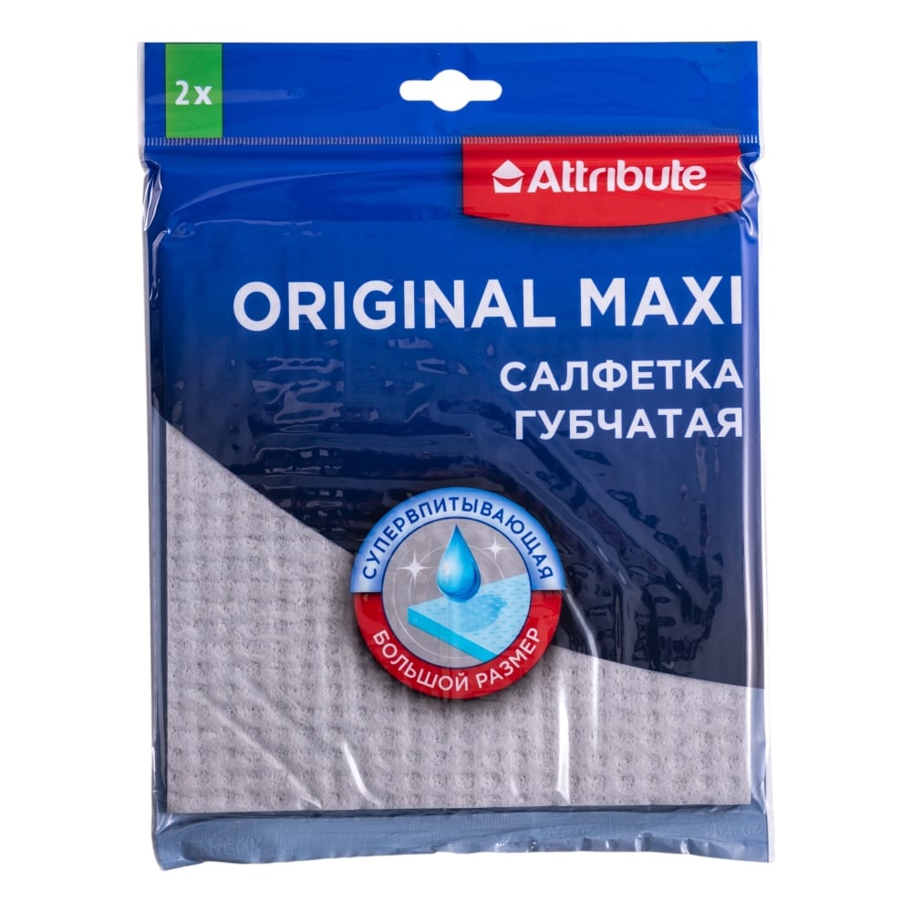 Изображение товара Салфетка губчатая Attribute ORIGINAL MAXI 2шт 18x2 ACC003