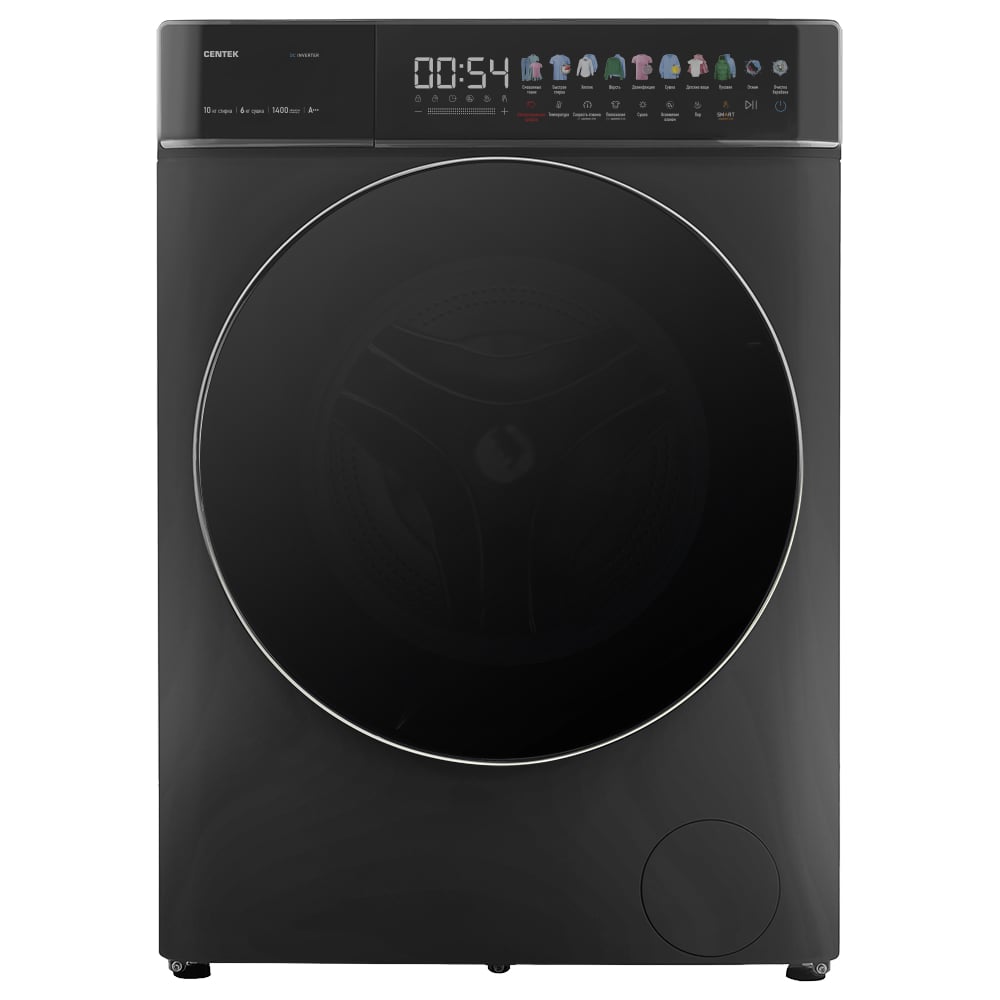 Изображение товара Стиральная машина Centek CT-1948 10 кг 6 кг с сушкой инвертор