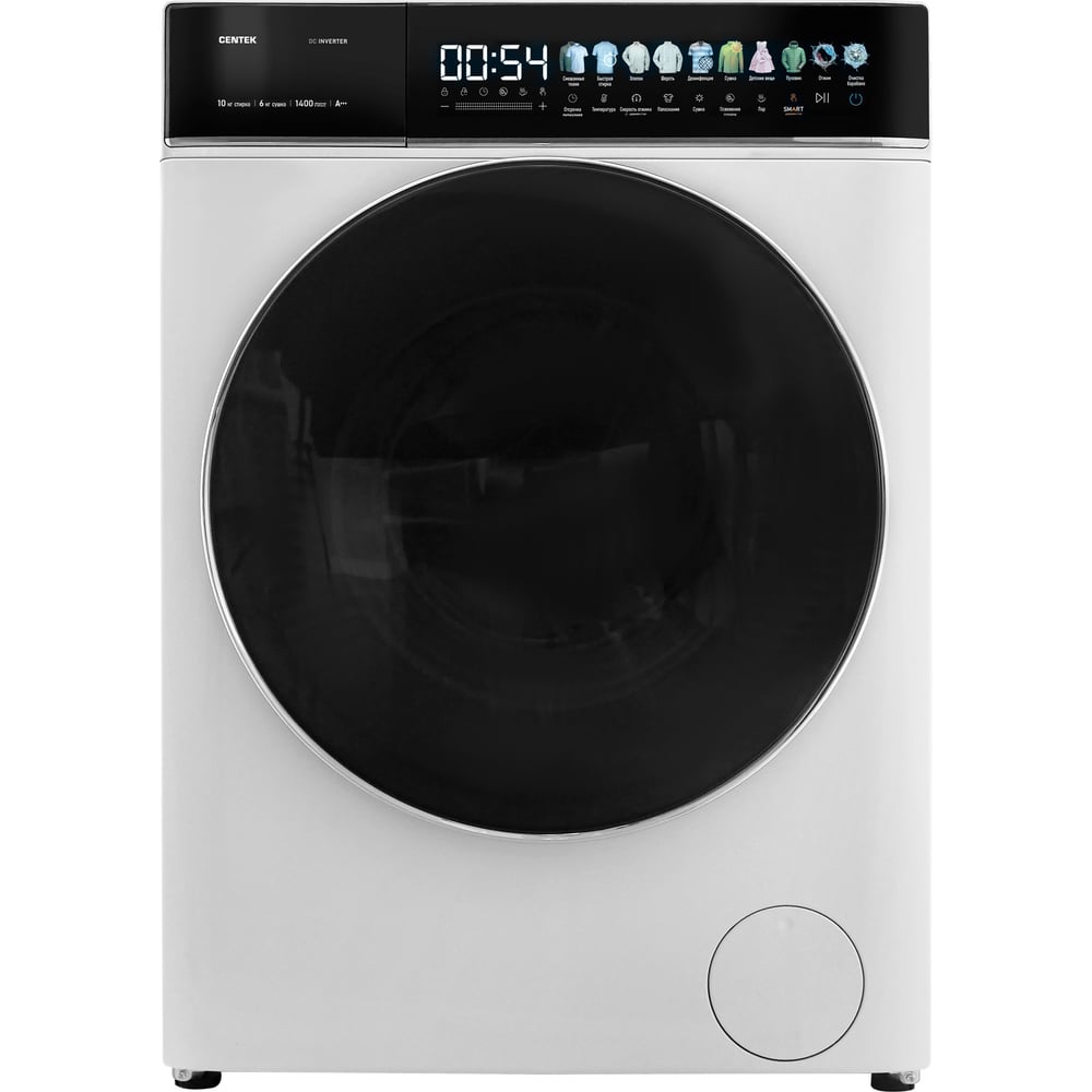 Изображение товара Стиральная машина Centek CT-1947 10 кг с сушкой 6 кг инвертор дисплей