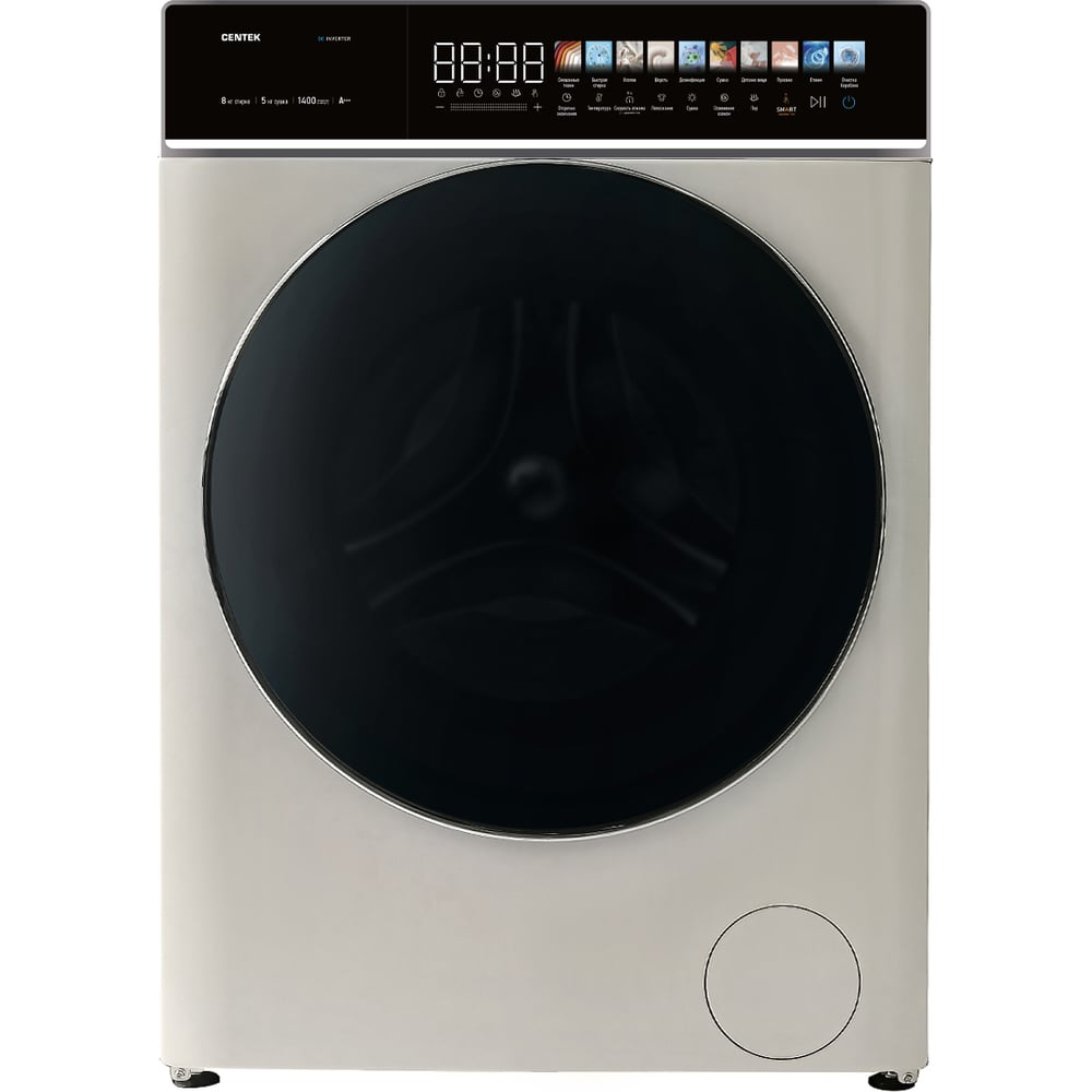 Изображение товара Стиральная машина Centek CT-1946 8кг сушкой 5кг дисплей инвертор