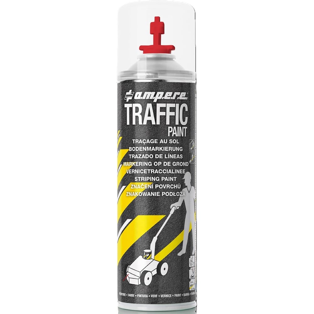 Изображение товара AMPERE TRAFFIC PAINT Краска для дорожной и промышляемой разметки аэрозоль 0.65 л