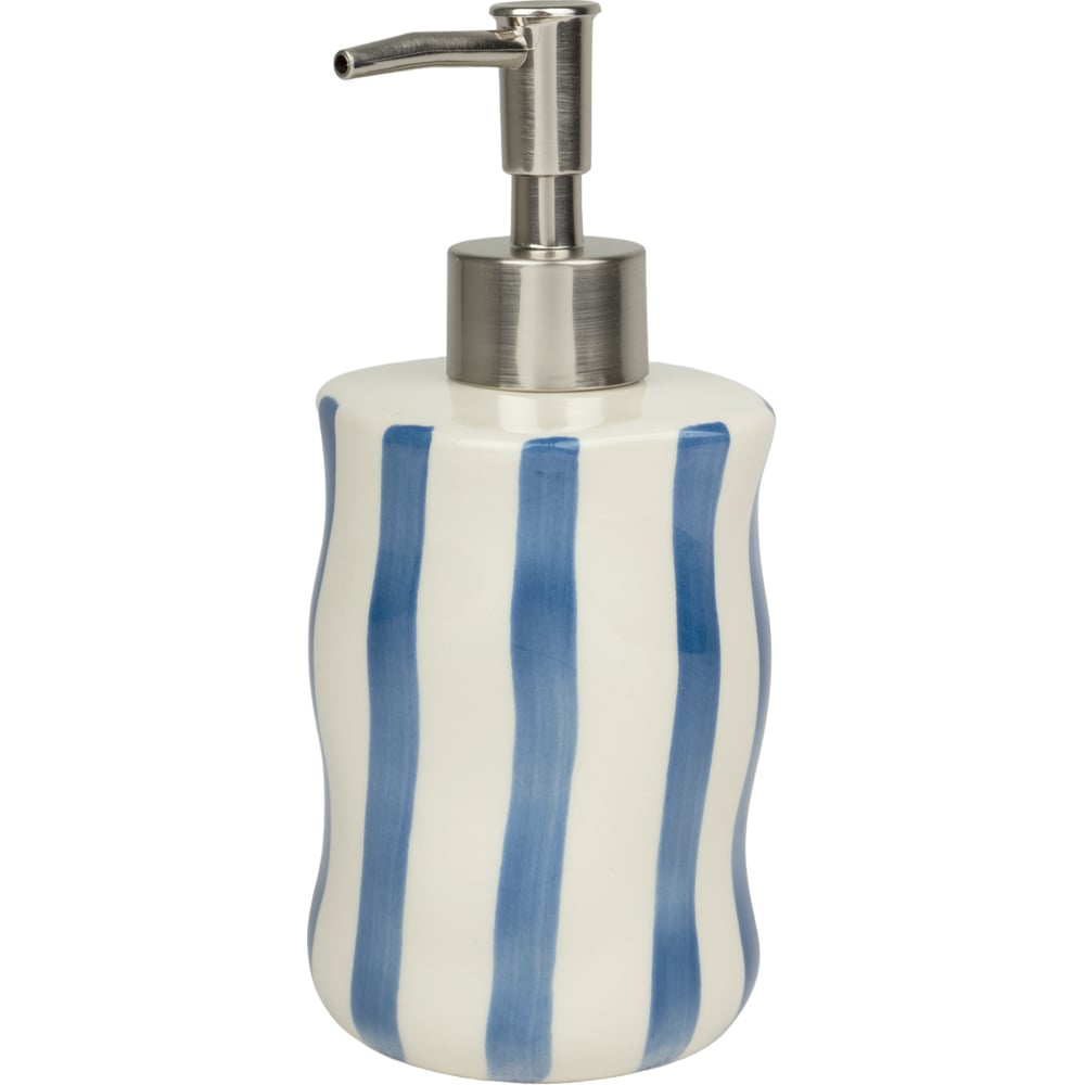 Изображение товара Дозатор для жидкого мыла Zenfort Ривьера, керамика, синяя полоска 106433