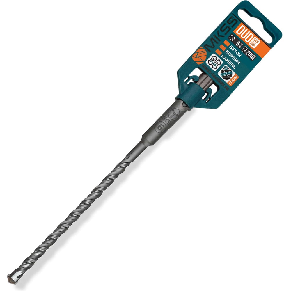 Изображение товара Бур по бетону MKSS DS0626 6x260мм SDS-plus для кирпича и камня